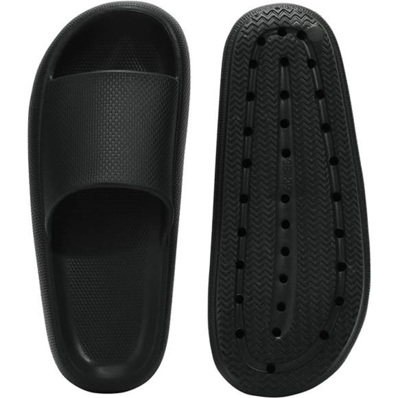 Pillow Slippers Non-Slip Soft Thick Sole Indoor and Outdoor Slides - Picture 6 of 6